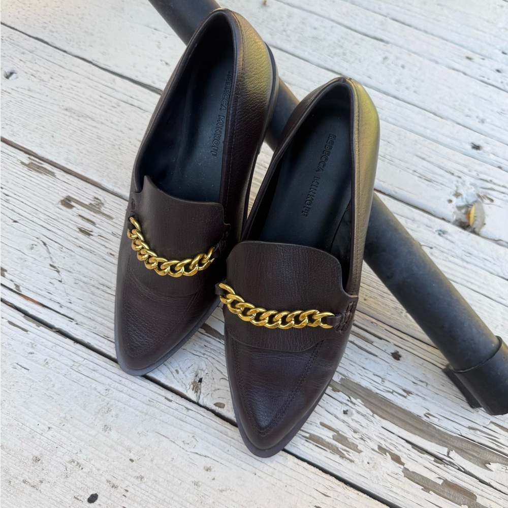Rebecca Minkoff Loafers with Gold Chain